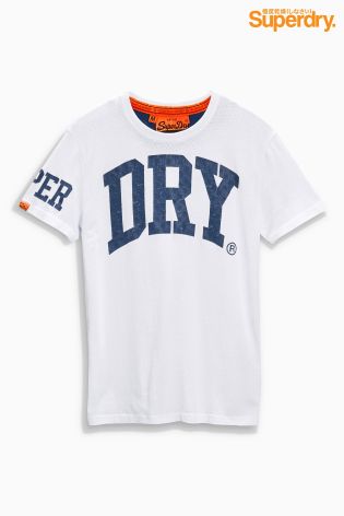 White Superdry Dry T-Shirt